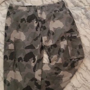G-Unit Denim Cargo Gorilla Camo Print 40x34